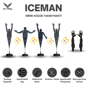 ICEMAN Antrenman Mankeni Spor Okulu Paketi ( 4 adet manken/Minik-Küçük Takım)
