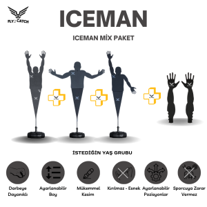 ICEMAN Antrenman Mankeni ( 3 adet manken/Mix Paket )